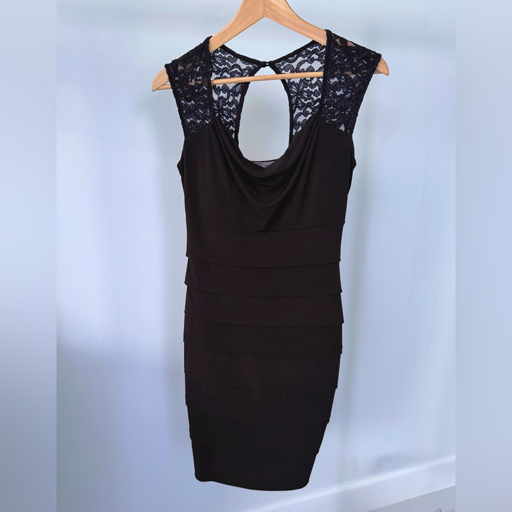 Donna Ricco NY Black and lace LBD